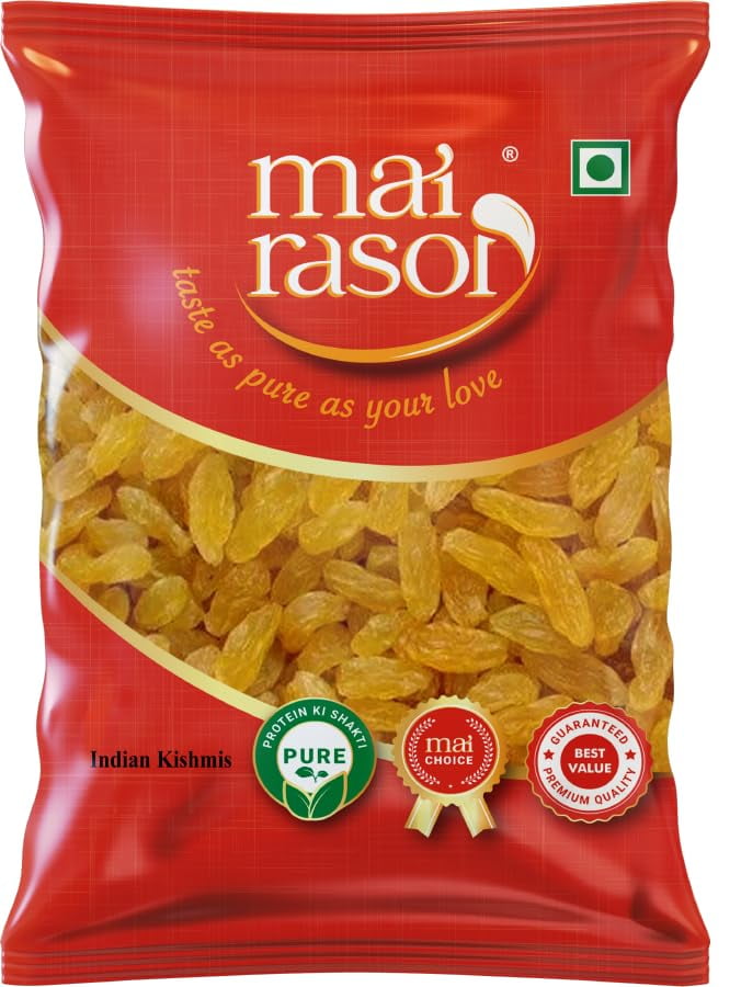 Pure Natural Indian Regular Special Raisins By Mai Rasoi 1kg, A