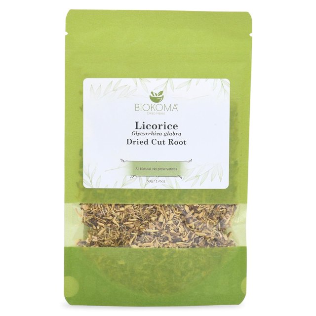 Pure and Natural Licorice Dried Cut Root 50g (1.76oz) Liver Digestion