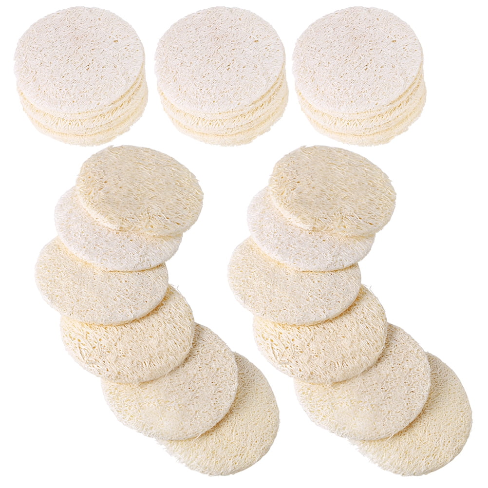 Pure Natural Makeup Remover and Face Wash Tablets (40 Tablets) Loofah