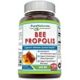 thumbnail image 1 of Pure Naturals Bee Propolis 600 mg 120 Capsules Supplement | Non-GMO | Gluten Free | Made in USA, 1 of 5