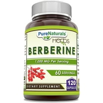 Pure Naturals Berberine 500mg Per Serving 120 Capsules Supplement | Non GMO | Gluten Free
