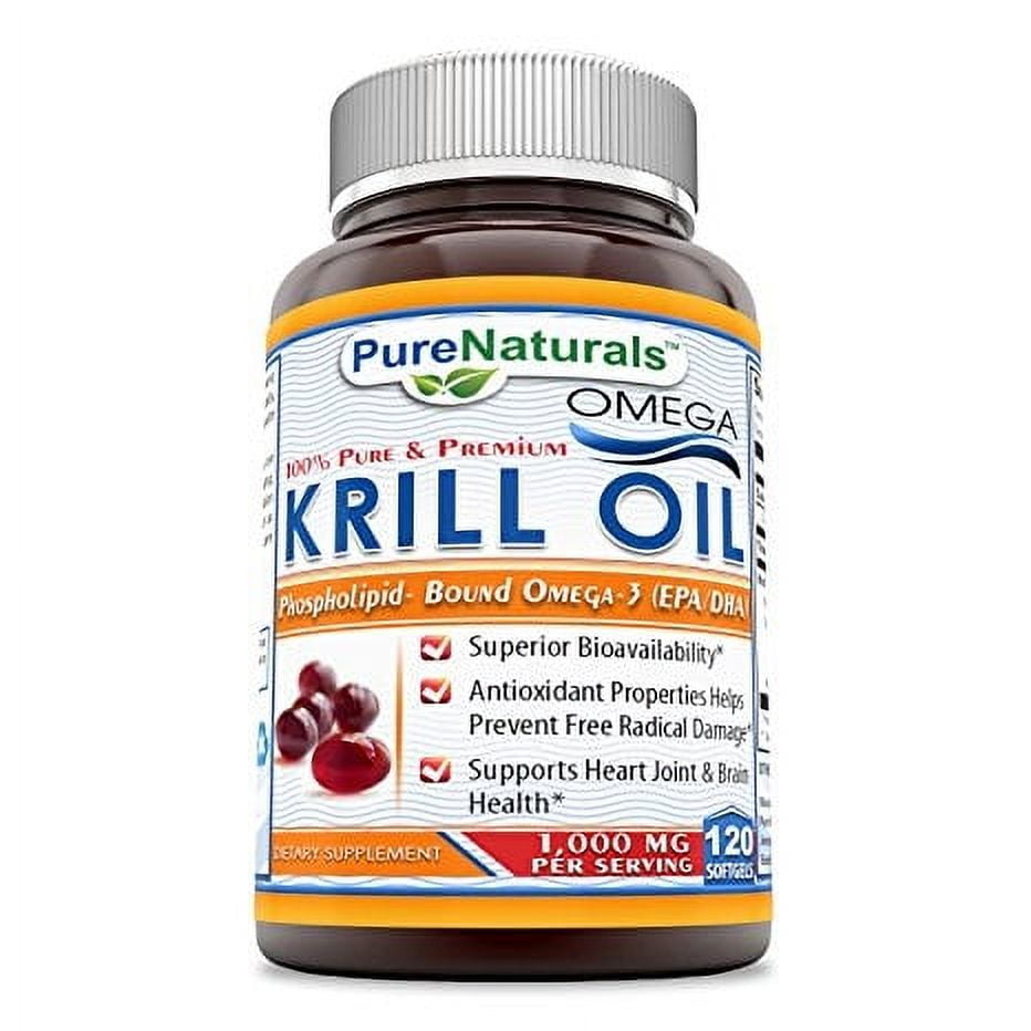 Pure Naturals Krill Oil 1000mg 120 Softgels
