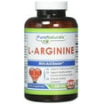 thumbnail image 1 of Pure Naturals L-Arginine 1000mg Per Serving 240 Tablets Supplement | Amino Acid Supplement for Women & Men | Non-GMO | Gluten Free, 1 of 3