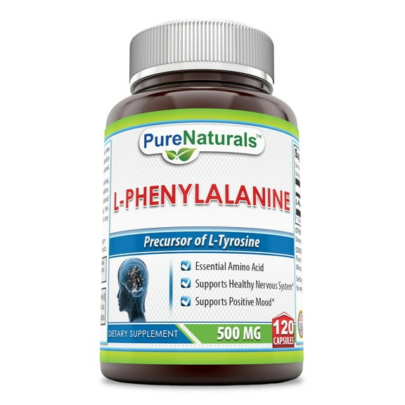 Pure Naturals L-Phenylalanine 500 Mg 120 Capsules