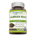 thumbnail image 1 of Pure Naturals Valerian Root 500Mg 250 Veggie Capsules Supplement | Non-GMO | Gluten Free | Made in USA | Ideal for Vegetarians, 1 of 6