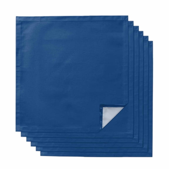 Pure Navy Blue Cloth Napkins, Simple Solid Color Washable and Reusable Dinner Napkins Set of 6, Table Napkin for Kitchen Party Birthday Wedding Hotel Housewarming 20"x20"