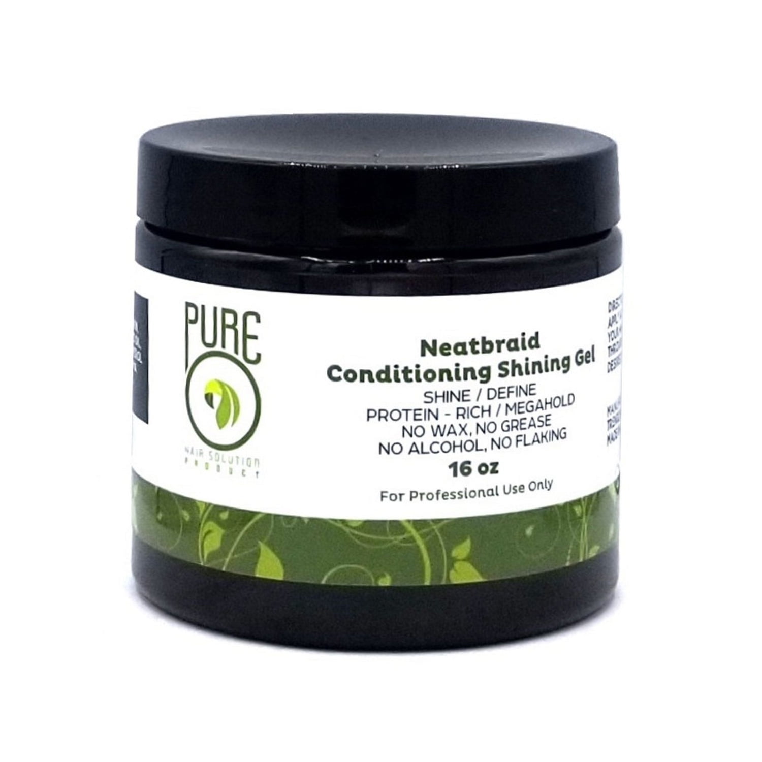 Pure O Natural Neat Braid Conditioning Shining Gel, 16 Oz.