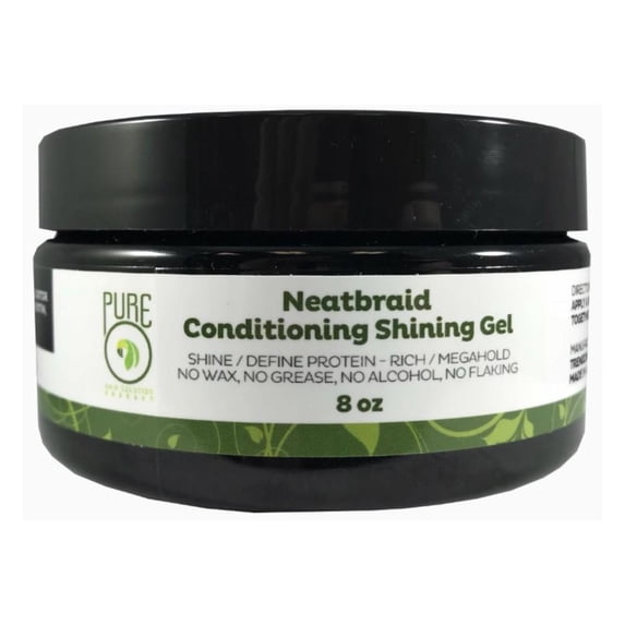 Pure O Neatbraid Conditioning Shining Gel, 8 Oz., Pack of 2