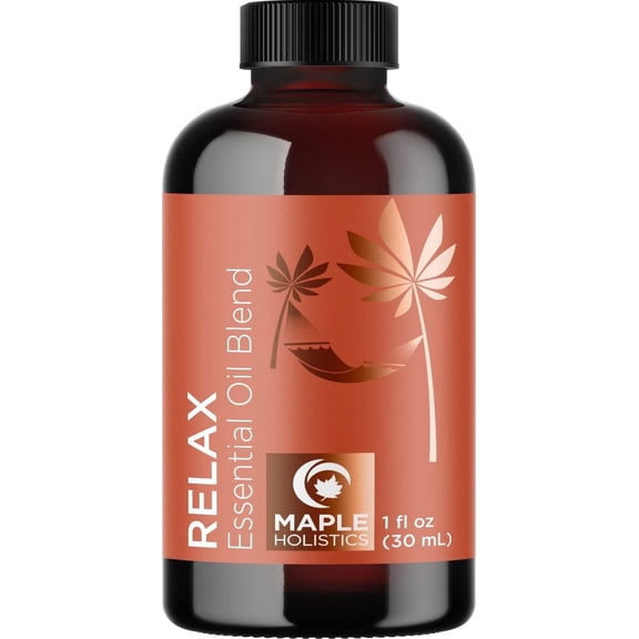 Relaxing Essential Oil Blend for Diffuser - Aromatherapy Blend of Essential Oils for Diffusers for Home and Travel Stress Support with Lavender Geranium Roman Chamomile and Ylang Ylang Diffuser Oils