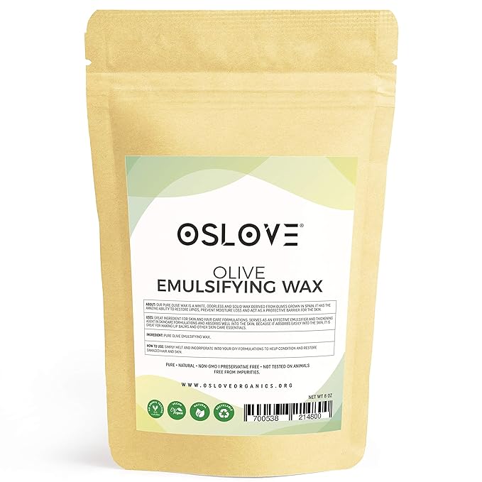 Pure Olive Emulsifying Wax8oz by Oslove Organics Light emulsifier