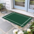 thumbnail image 1 of Pure Olive Green Door Mat Indoor Outdoor, Simple Solid Color Non Slip Welcome Mat with Rubber Backing, Absorbent Fabric Front Door Mats Entryway Rug for Home Patio Entrance 24"x36", 1 of 9