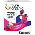 thumbnail image 1 of Pure Organic Blueberry Raspberry Gluten-Free Twisted Fruit Bites, Kids Snacks, 8 Count, 1 of 10