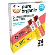 Pure Organic Layered Fruit Bars, Variety Pack, 24 ct.