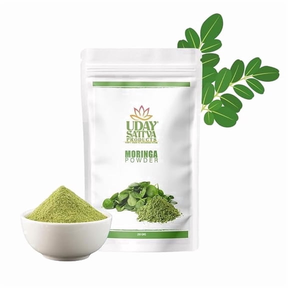 Pure Organic Moringa Powder | 200g Pack | Superfood Rich in Essential Nutrients, Antioxidants & Protein|Natural, Vegan, Gluten-Free, Fine Blend for Smoothies, Health & Wellness Supplements|Pack Of 1