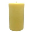 thumbnail image 1 of Pure Organic Natural Handmade Golden Yellow Honey 100 % Beeswax Pillar Candle 3" x 3", 1 of 2