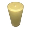 thumbnail image 1 of Pure Organic Natural Handmade Golden Yellow Honey 100 % Beeswax Pillar Candle 3" x 6", 1 of 2