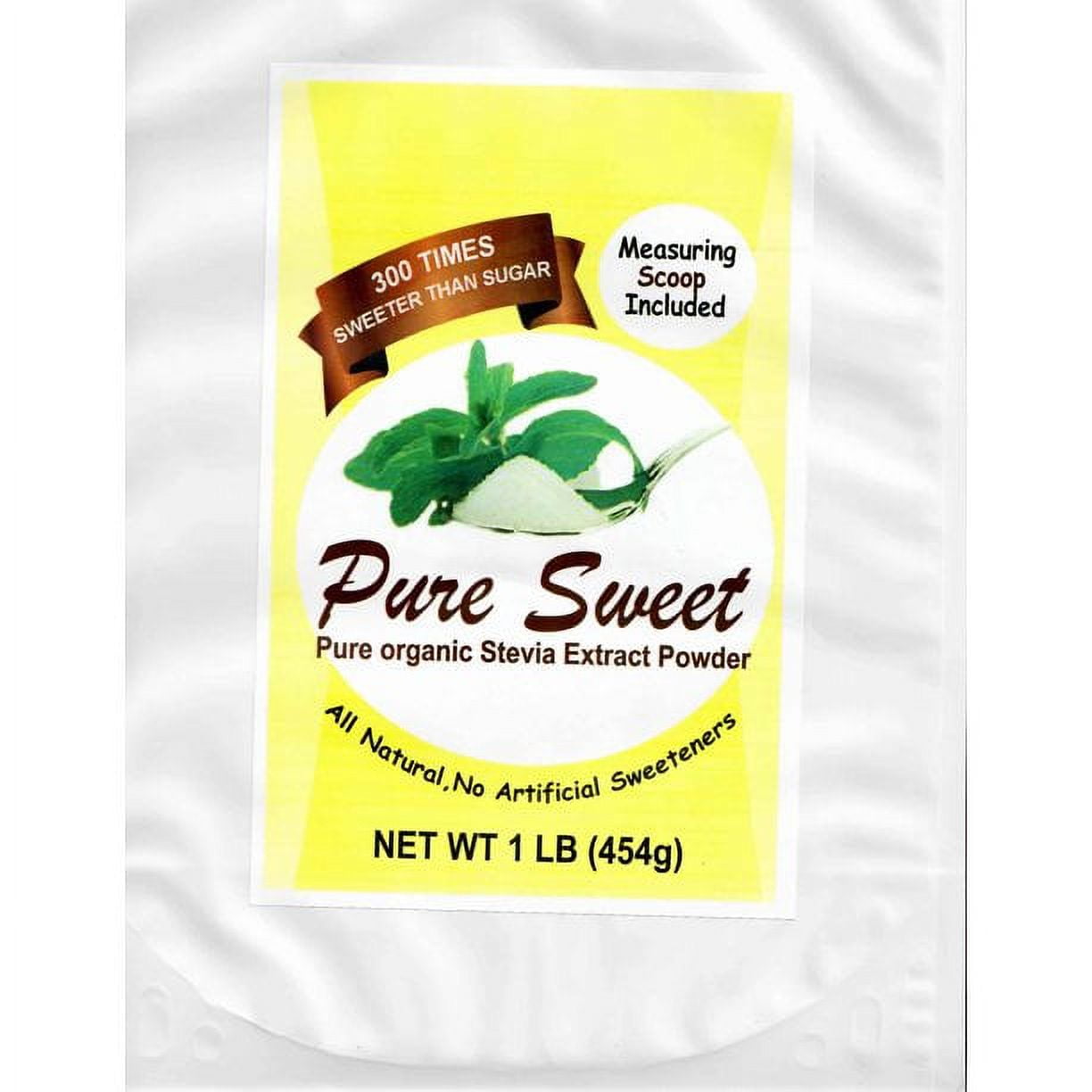 Pure Organic Stevia Extract Powder 1 Pound No Fillers, No Bitter