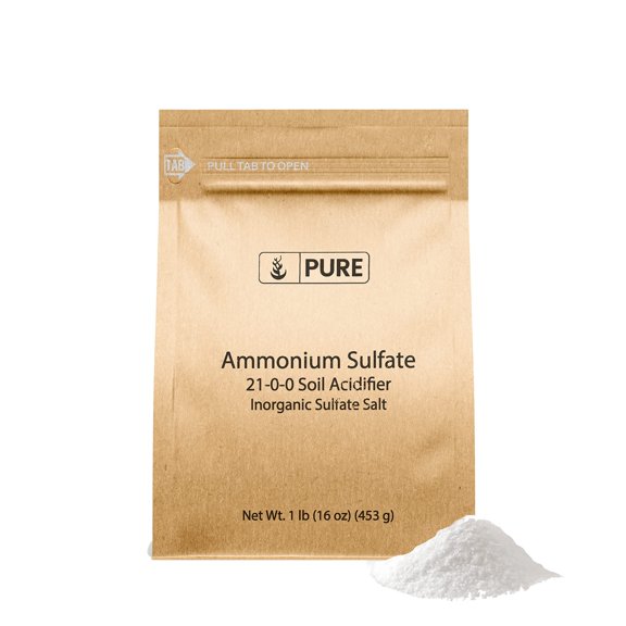 Pure Original Ingredients Ammonium Sulfate 1 lb Soil Acidifier, Inorganic Sulfate Salt.