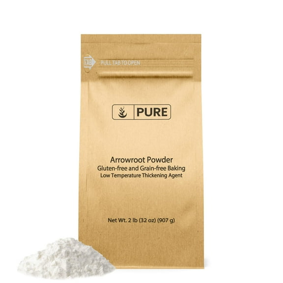 Pure Original Ingredients Arrowroot Powder 2 lb Corn Starch Alternative, Thickener & Binder