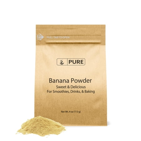 Pure Original Ingredients Banana Powder 4 oz Smoothies & Shakes, Pancakes & Desserts, Always Pure