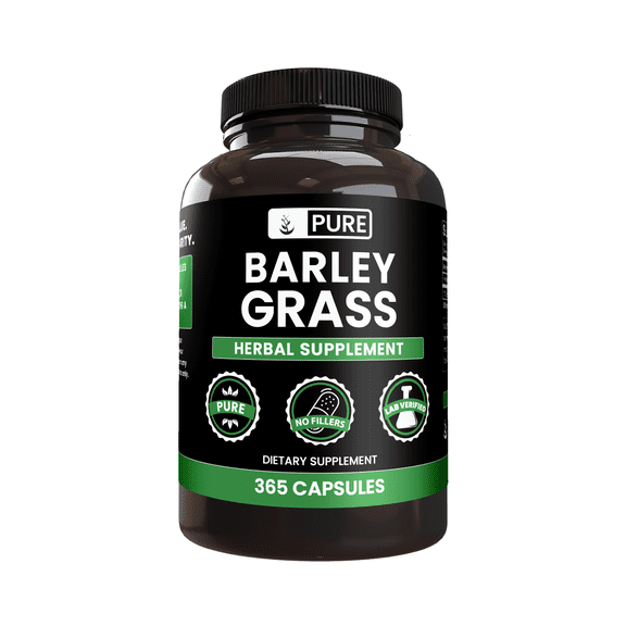 Pure Original Ingredients Barley Grass 365 Capsules No Magnesium Or Rice Fillers, Always Pure, Lab Verified