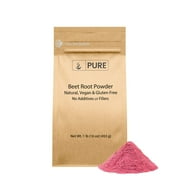 Pure Original Ingredients Beet Root Powder 1lb Smoothies, Rich Color, Non-GMO, Folate