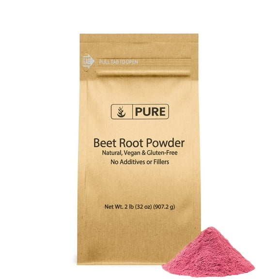 Pure Original Ingredients Beet Root Powder 2lb Smoothies, Rich Color, Non-GMO, Folate