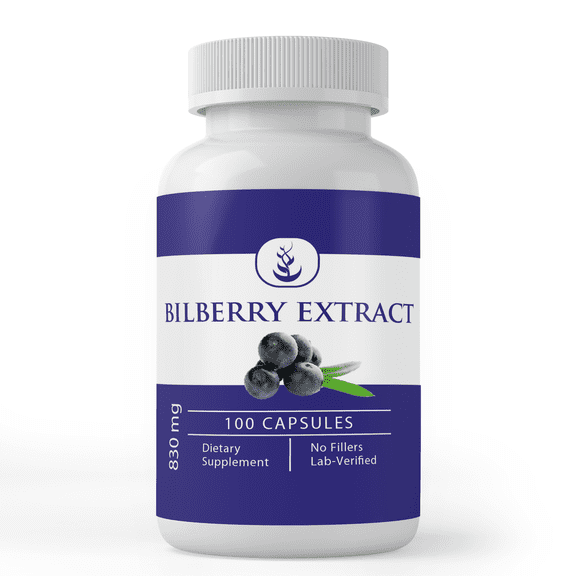 Pure Original Ingredients Bilberry Extract, 100 Capsules Always Pure, No Additives Or Fillers, Lab Verified