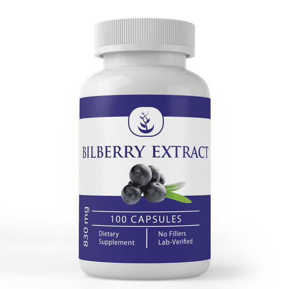 Pure Original Ingredients Bilberry Extract, 100 Capsules Always Pure, No Additives Or Fillers, Lab Verified