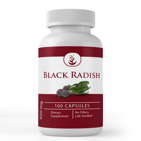 Pure Original Ingredients Black Radish, 100 Capsules Always Pure, No Additives Or Fillers, Lab Verified