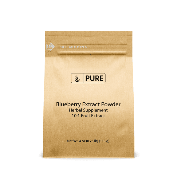 Pure Original Ingredients Blueberry Extract Powder 4 oz Non-GMO, Gluten-Free, Herbal Supplement