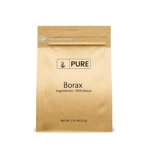 Pure Original Ingredients Borax 1 lb, Multipurpose Cleaning Natural Agent, Ideal Slime Ingredient