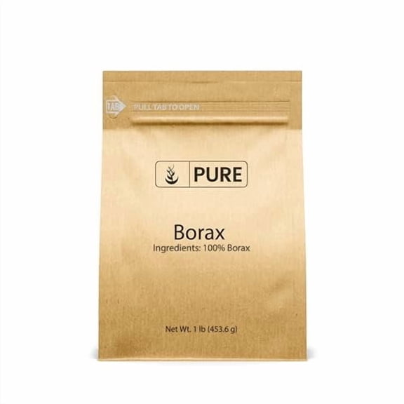 Pure Original Ingredients Borax 1 lb, Multipurpose Cleaning Natural Agent, Ideal Slime Ingredient
