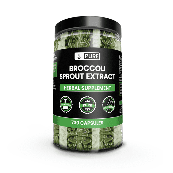 Pure Original Ingredients Broccoli Extract 730 Capsules No Magnesium Or Rice Fillers, Always Pure, Lab Verified