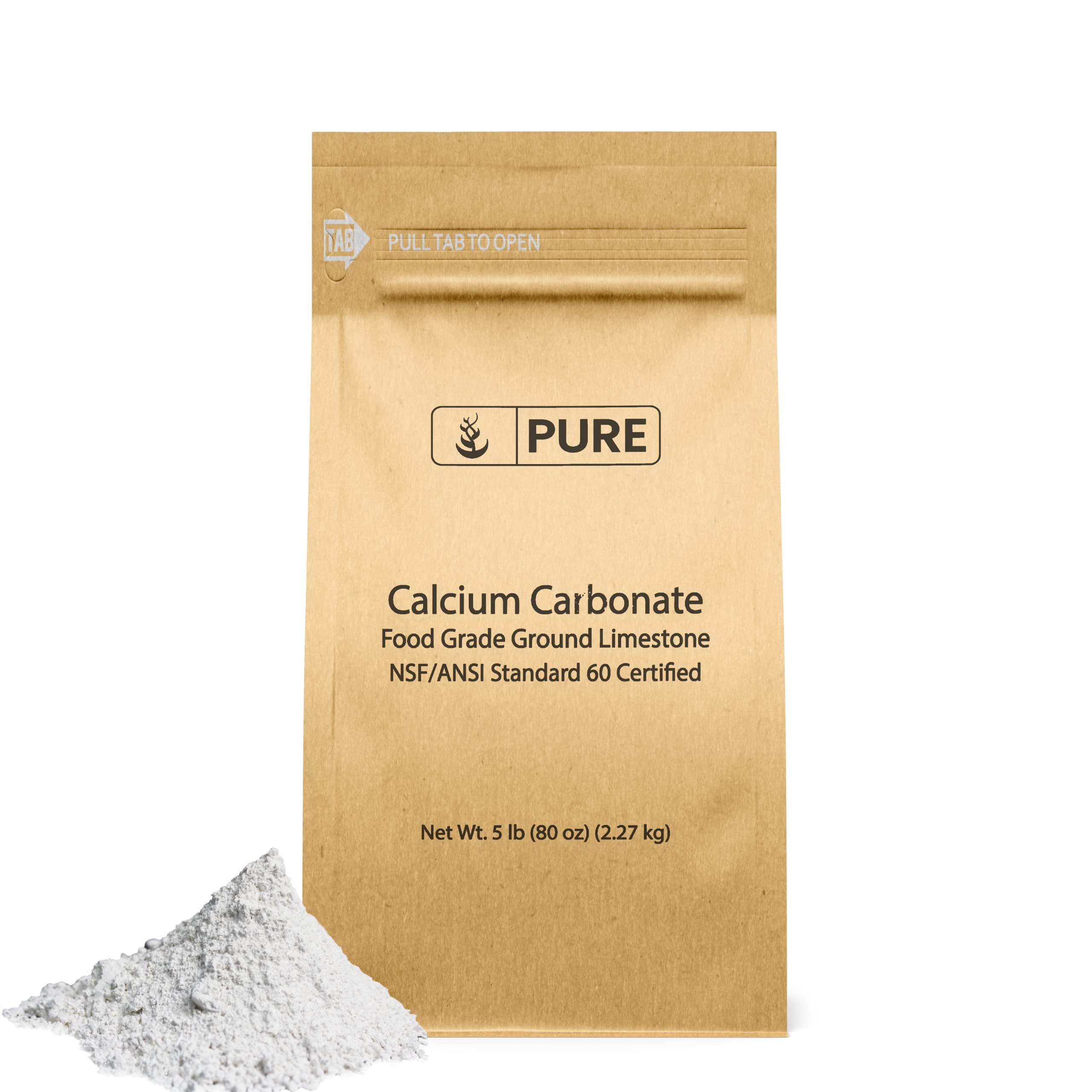 Pure Original Ingredients Calcium Carbonate (5 lb) Dietary Supplement