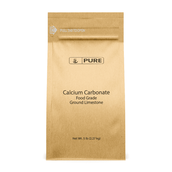 Pure Original Ingredients Calcium Carbonate 5 lb Dietary Supplement, Food Preservative, Acid Neutralizer