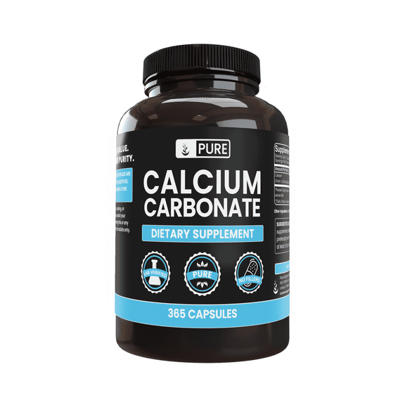 Pure Original Ingredients Calcium Carbonate No Magnesium Or Rice Fillers, Always Pure, Lab Verified