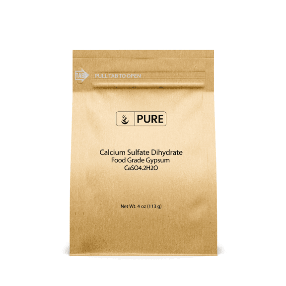 Pure Original Ingredients Calcium Sulfate 4 oz Baking, Water Treatment & Gardening
