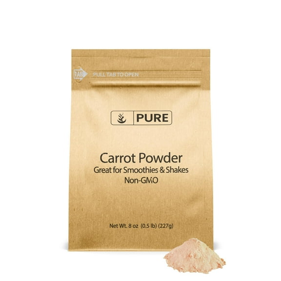 Pure Original Ingredients Carrot Powder 8 oz Smoothies & Shakes, Sauces, No Fillers Or Additives