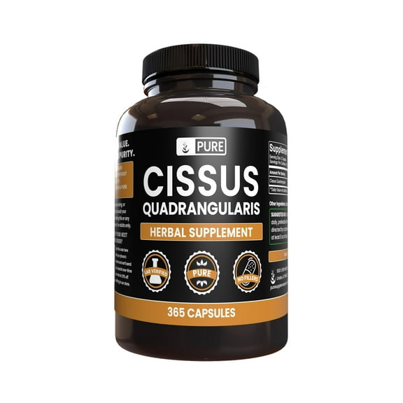 Pure Original Ingredients Cissus Quadrangularis 365 Capsules No Magnesium Or Rice Fillers, Always Pure, Lab Verified
