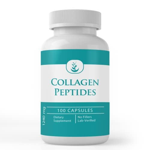 Pure Original Ingredients Collagen Peptide, 100 Capsules Pure, No Additives Or Fillers, Lab Verified
