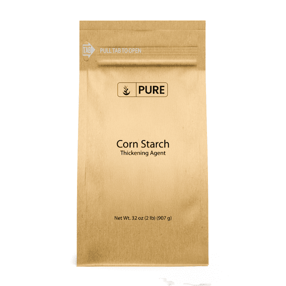 Pure Original Ingredients Corn Starch 2 lb Thickener For Sauces, Soup, & Gravy.