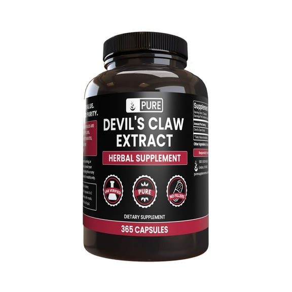 Pure Original Ingredients Devil's Claw 365 Capsules No Magnesium Or Rice Fillers, Always Pure, Lab Verified