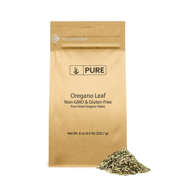 Pure Original Ingredients Dried Oregano Leaf Flakes 8 oz Pure & Natural, Gluten-Free, Eco-Friendly Packaging