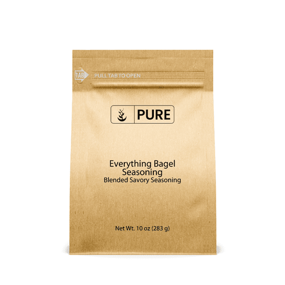Pure Original Ingredients Everything Bagel Seasoning 10 oz Add Flavor & Texture, Mix Of Sesame Seeds, Garlic, Onion & Salt