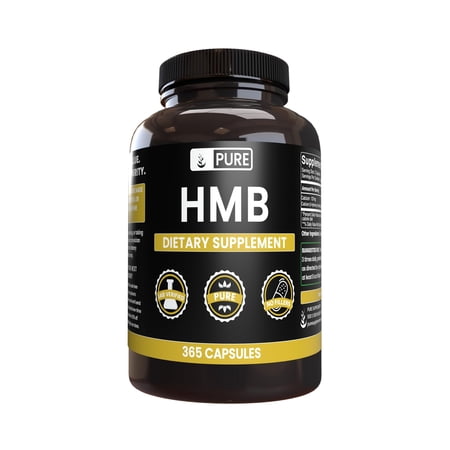 Pure Original Ingredients HMB 365 Capsules No Magnesium Or Rice Fillers, Always Pure, Lab Verified