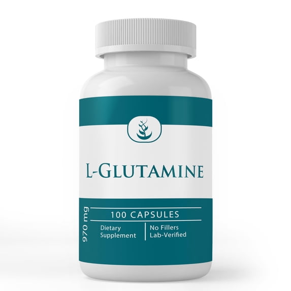 Pure Original Ingredients L-Glutamine Naturally Sourced Amino Acid, Non-GMO & Gluten-Free 100 Capsules