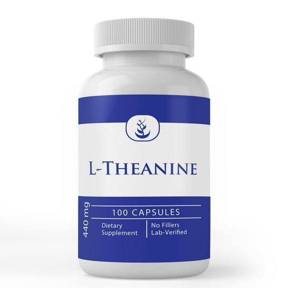 Pure Original Ingredients L-Theanine, 100 Capsules Always Pure, No Additives or Fillers, Lab Verified