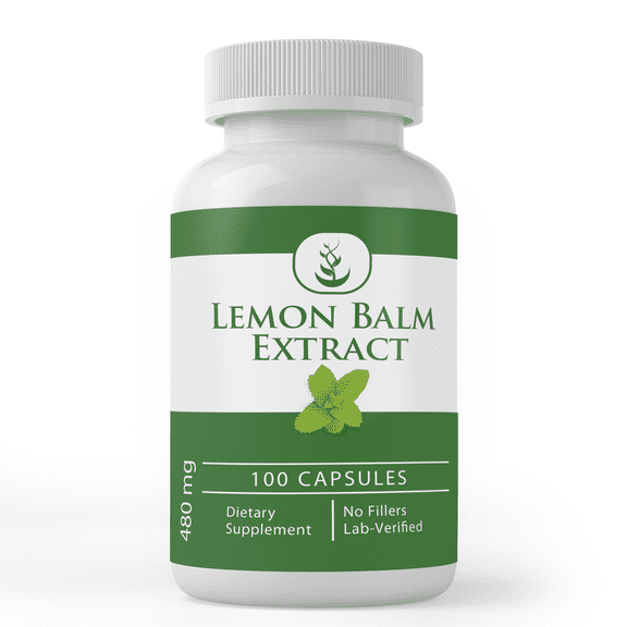 Pure Original Ingredients Lemon Balm Extract 100 Capsules Always Pure, No Additives Or Fillers
