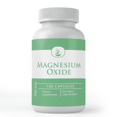 Pure Original Ingredients Magnesium Oxide, 100 Capsules Always Pure, No Additives Or Fillers, Lab Verified
